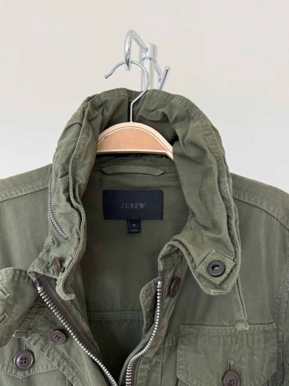 J.Crew Olive Green Utility Field Jacket Size M